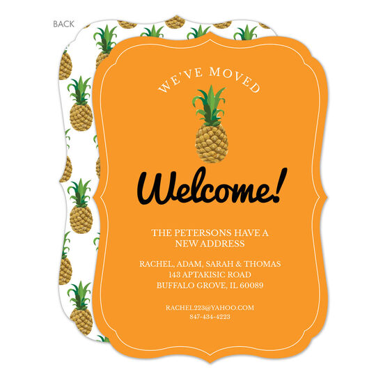 Orange Pineapple Moving Announcements